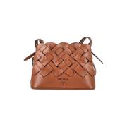 Prada Vintage Pre-owned Laeder crossbodyvskor Brown, Dam