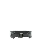 Isabel Benenato Fashionable Belt Models Black, Dam