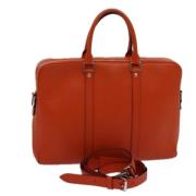 Louis Vuitton Vintage Pre-owned Laeder kuvertvskor Orange, Dam