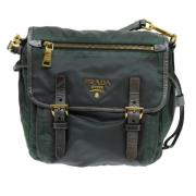 Prada Vintage Pre-owned Tyg prada-vskor Green, Dam