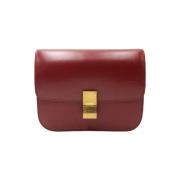 Celine Vintage Pre-owned Laeder crossbodyvskor Red, Dam