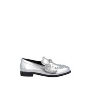 Noa Harmon Stiliga Silver Vegan Loafers Gray, Dam