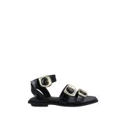 Noa Harmon Platt Romersk Sandal Black, Dam