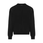 Jil Sander Svart Jumper Sweater Black, Herr