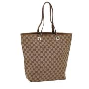 Gucci Vintage Pre-owned Canvas totevskor Beige, Dam