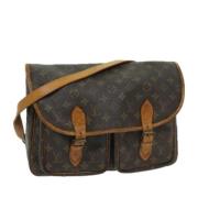 Louis Vuitton Vintage Pre-owned Canvas axelremsvskor Brown, Dam