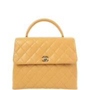 Chanel Vintage Pre-owned Laeder handvskor Beige, Dam