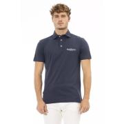 Baldinini Trendig Blå Polo Shirt med Broderad Logo Blue, Herr