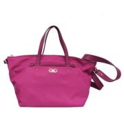 Salvatore Ferragamo Pre-owned Pre-owned Tyg handvskor Pink, Dam