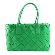 Bottega Veneta Vintage Pre-owned Laeder axelremsvskor Green, Dam