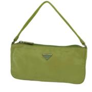 Prada Vintage Pre-owned Tyg prada-vskor Green, Dam