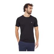 Emporio Armani Stretch Logo TShirt - Svart Black, Herr