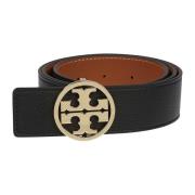 Tory Burch Elegant svart/guld Miller bälte Black, Dam