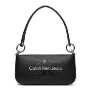 Calvin Klein Jeans Axelväska Höst/Vinter Kollektion Black, Dam