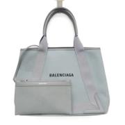 Balenciaga Vintage Pre-owned Canvas handvskor Blue, Dam