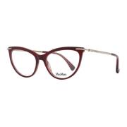 Max Mara Burgundy Cat Eye Glasögon Brown, Dam