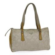 Prada Vintage Pre-owned Nylon prada-vskor Beige, Dam