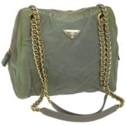 Prada Vintage Pre-owned Nylon prada-vskor Green, Dam