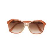 Yves Saint Laurent Vintage Pre-owned Acetat solglasgon Brown, Dam