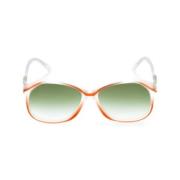 Yves Saint Laurent Vintage Pre-owned Acetat solglasgon White, Dam