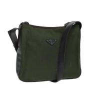 Prada Vintage Pre-owned Nylon prada-vskor Green, Dam