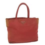 Prada Vintage Pre-owned Nylon prada-vskor Red, Dam