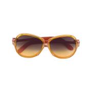 Yves Saint Laurent Vintage Pre-owned Acetat solglasgon Multicolor, Dam