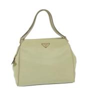 Prada Vintage Pre-owned Nylon prada-vskor Beige, Dam