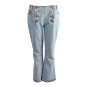 Balmain Pre-owned Pre-owned Bomull jeans Blue, Dam