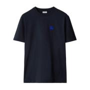 Burberry Equestrian Knight Broderad T-shirt Blue, Herr