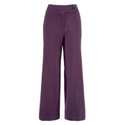 Nenette Vida byxor i dubbel crepe Purple, Dam