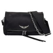 Zadig & Voltaire Laeder crossbodyvskor Black, Dam