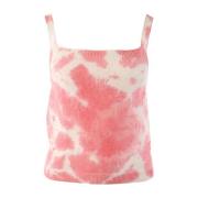 PINKO Rosa Top i Viskosblandning Pink, Dam