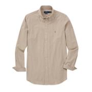 Polo Ralph Lauren Vichy Check Cotton Poplin Shirt Beige, Herr