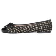 Pretty Ballerinas Tweed Rosario Ballerina Skor Black, Dam