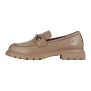 Cesare Gaspari Platform Loafers - Beige Läder Beige, Dam