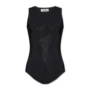 Jil Sander Ärmlös bodysuit Black, Dam