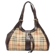 Burberry Vintage Pre-owned Laeder axelremsvskor Multicolor, Dam