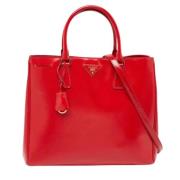 Prada Vintage Pre-owned Laeder totevskor Red, Dam