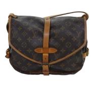 Louis Vuitton Vintage Pre-owned Canvas louis-vuitton-vskor Brown, Dam