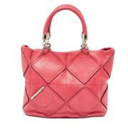 Salvatore Ferragamo Pre-owned Pre-owned Tyg totevskor Pink, Dam