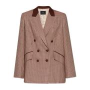 PS By Paul Smith Rutig mönster blazer Pink, Dam