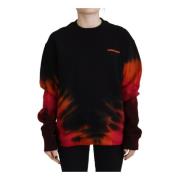 Dsquared2 Logo Print Tie Dye Sweater Black, Dam