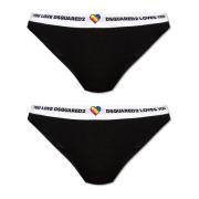 Dsquared2 Logo briefs twin-pack Black, Dam