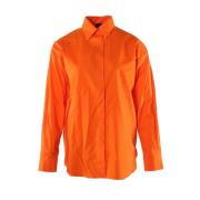 PINKO Orange Skjorta 100% Bomull Kvinnor Orange, Dam