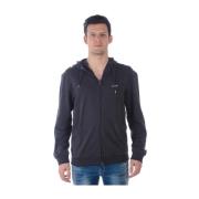 Armani Jeans Hoodie Sweatshirt Blue, Herr