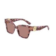 Dolce & Gabbana Rosa Brun Solglasögon Modell Dg4470 Multicolor, Unisex