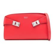 Salvatore Ferragamo Flame Red Hug Stilfull Handväska Red, Dam