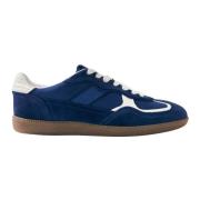 ALOHAS Rife Sheen Blå Lädersneakers Blue, Dam