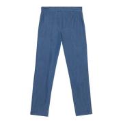 Oltre Tencel Denim Joggers Blue, Dam